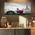 thumbnail image 1 of Fashion Woman in Car - Large Cars Canvas Art Print, 1 of 3
