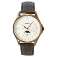 thumbnail image 1 of Casio Standard Analog Moon Phase Leather Strap Ivory Dial Quartz MTP-M110RL-5AV Men's Watch, 1 of 1