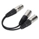 thumbnail image 4 of Cable XLR hembra a doble XLR macho Cable de conexión estéreo balanceado para micrófono para adaptador de audio Blanco 1 m/3,3 pies, 4 of 12