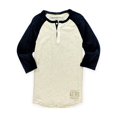 thumbnail image 1 of Camiseta henley de dos tonos Aeropostale para hombre azul extragrande, 1 of 1