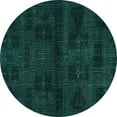 thumbnail image 1 of Ahgly Company Indoor Round Persian Turquoise Blue Bohemian Area Rugs, 5' Round, 1 of 4