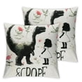 thumbnail image 2 of Nawypu Just a Girl Who Loves Dinosaurs Throw Pillow Covers Decorate Kids Girls Funny Room, Pillowcase,Gifts for Dinosaurs Lovers Girls Women White, 2 of 6