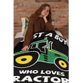 thumbnail image 3 of Just A Boy Who Loves Tractors Flannel Throw Blanket, Lightweight Comfortable Soft & Warm Micro Fleece Bed Couch Living Room Blanket for Kids Adults—All Season X-Small 40x30In ( Toddler ) Pet, 3 of 6