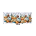 thumbnail image 3 of Eolstice Halloween Kitchen Tier Curtains, Thanksgiving Pumpkin Fall Valances, Eucalyptus Leaves Autumn Rod Pocket Curtains, for Living Room, Bedroom, Kitchen, 3 of 8
