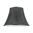thumbnail image 2 of Aspen Creative 30096 Transitional Bell Shape Spider Construction Lamp Shade in Grey Black, 13" wide (7" x 13" x 9 1/2"), 2 of 4