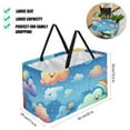 thumbnail image 2 of Cloud Large Foldable Oxford Cloth Storage Bin Cube Organizer with Grocery and Picnic Baskets, 2 of 7