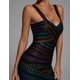 thumbnail image 4 of Vestido de cóctel BELLA BARNETT con vendaje arcoíris y tirantes finos, 4 of 6