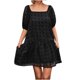 thumbnail image 1 of Vestido de bolsillo con cuello estampado de manga corta de verano sexy informal de moda para mujer Pompotops  ghjkhdj12450, 1 of 8
