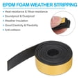 thumbnail image 3 of Uxcell 2 Roll Total 19.6Ft 1-9/16"W x 1/8"T EPDM Weather Stripping Door Seal , Black, 3 of 5