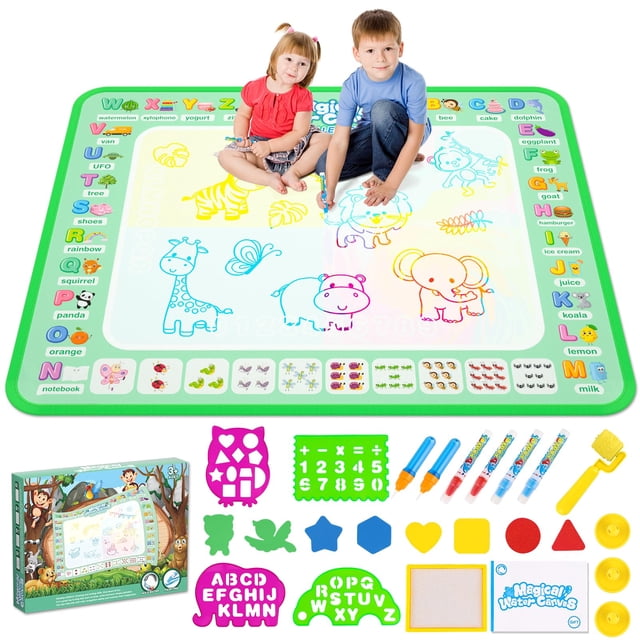Juguete de pintura reutilizable Water Doodle Mat QQDuck para niños