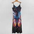 thumbnail image 3 of Colorful Butterfly Sleeveless Dress Women's Clothing Chic And Elegant Woman Dress Elegant Women's Sets, 3 of 6