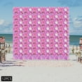 thumbnail image 2 of 12pcs 3D Artificial Flower Wall Panels Silk Rose Mat Wedding Backdrop Decor 15*15" Pink & Purple, 2 of 21