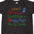 thumbnail image 4 of Inktastic Rugby Player Like Daddy Boys or Girls Baby Bodysuit, 4 of 5