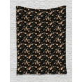 thumbnail image 1 of Woodland Tapestry, Childish Cartoon Style Composition with Owl Snail Rabbit and Deer, Wall Hanging for Bedroom Living Room Dorm Decor, 60W X 80L Inches, Pale Brown Black Pale Grey, by Ambesonne, 1 of 2