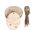 thumbnail image 1 of Injueey Paquete de 10 colgantes de animales con forma de árbol y puerta para ventana, rebanadas de madera, decoración colgante con cuerda de lino, Type3 NO3 Injueey HA012580-01, 1 of 6