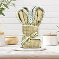 thumbnail image 6 of Easter Bunny Fleece Towel, Soft Fluffy Cute Animal Shaped Towel, Highly Absorbent Quick Drying Bath Towel, Perfect Holiday Gift for Family, 3.54*5.9in, Coffee, 6 of 6