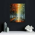 thumbnail image 4 of JRXY Art Hand-painted Landscape Oil Painting Wall Art 16x20in Contemporary Abstract Vertical Texture Oil Painting For Living Room Bedroom wall Decoration 12x16 in, 4 of 4