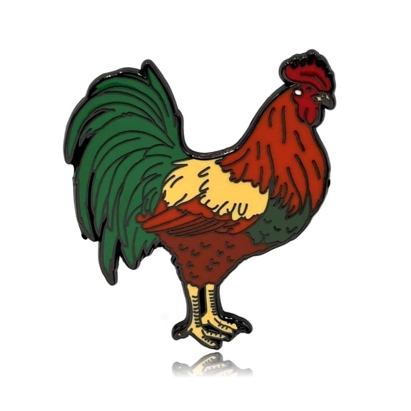 Rooster Enamel Pin - Clayton Jewelry Labs