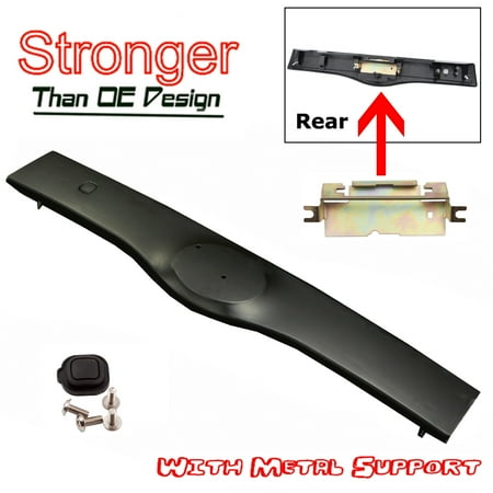 Rear Door Garnish CF Advance For 04-09 Toyota Prius Rear Exterior Tailgate Liftgate Handle Garnish Non Painted Black NPB 2004 2005 2006 2007 2008 2009 ()