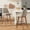 Linen sand, variant on Senfot 26" Counter Height Bar Stools Set of 2 – Linen Fabric Upholstered, 360° Swivel, Wood Legs, with Backs, for Kitchen Island, Green