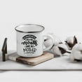 thumbnail image 2 of Koyal Wholesale Mother's Day Stainless Steel Campfire Coffee Mug, Sometimes I Open My Mouth And My Mother Comes Out, 2 of 4