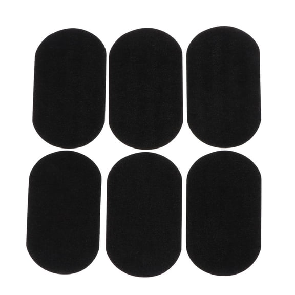 Wxqbjtam Patches for Jeans, 6 Pcs Iron on Patches Denim Jean Patches for Clothing Repair, Black