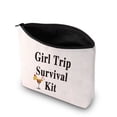 thumbnail image 1 of Girl Trip Survival Kit Girls Trip Make Up Bag Girls Weekend Gift Galentines Day Gift Girls Getaway Gift Travel Pouches Toiletry Bag Cases, 1 of 7