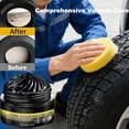 thumbnail image 2 of Powerful Wheel Cleaning Refurbish Wax, Tyre Nourish Cream, High Gloss Wheel Guard and Rim Wax, Restores Black Gloss, Long-Lasting Tire Shine Gel for Car Tires, Leather (2Pcs), 2 of 8