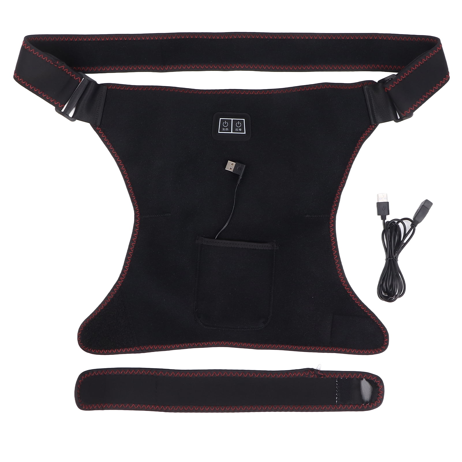 Heating Hip Brace, Far Infrared Ergonomic Thigh Heating Pad Hot