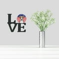 thumbnail image 2 of American Flag and Jack Russell Terrier Metal Wall Artwork LOVE, 2 of 2
