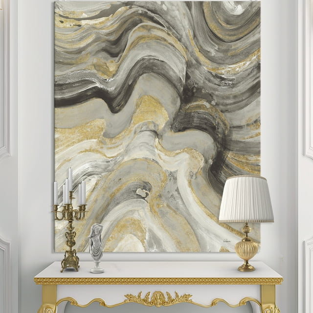 Designart - Glam Gold Canion - Modern & Transitional Canvas Art
