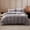 Dark Grey, variant on Sonive Washed Duvet Cover Set Queen, Linen-Like 3 Pieces Soft Breathable Bedding set, Dark Grey