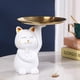 thumbnail image 1 of Bandeja De Almacenamiento De La Estatua Del Gato De La Suerte Glückskatzen-Statue aus Harz, Aufbewahrungstablett, Ornamente, Katzenfiguren, Heimdekoration, 1 of 6