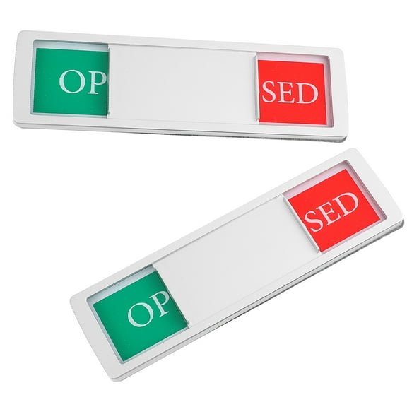 2pcs Privacy Sign Slider Open Close Sign Bathroom Privacy Sign Meeting Room Sign Office Door Sign Sliding Door Sign Occupied Vacant Sign