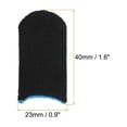 thumbnail image 2 of Uxcell Mobile Gaming Finger Sleeve Controller Finger Thumb Sleeve Gloves Black/Blue, Carbon Fiber Anti Sweat, Pack of 50, 2 of 6