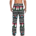 thumbnail image 2 of GZHJMY Christmas Santa Pajama Pants for Men, Lounge Pants Lightweight Men Pajama Bottoms with Drawstring Pockets, Christmas New Year Birthday Gifts, X-Large, 2 of 6