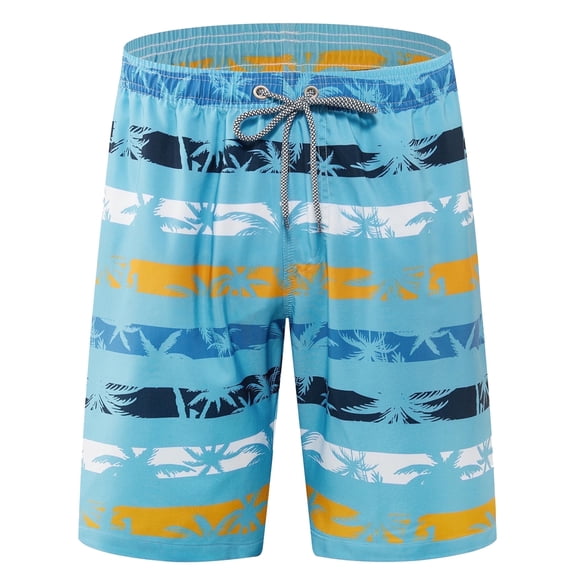 APTRO Mens Swim Trunks 9'' Mesh Liner Quick Dry Swim Shorts Board Shorts Bathing Suit Swimsuit Summer Beach Shorts Blue01 MK367 2XL