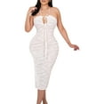thumbnail image 2 of Biekopu Women Summer Bodycon Dress, Sleeveless Tie-up Backless Ripped Slit Midi Dress Clubwear, 2 of 9