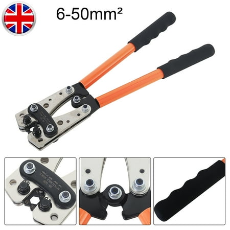 

Crimping Pliers 6-50mm² Tube Terminal Crimper Hex Crimp Tool Multitool Cable Lug Cable Hand Tools Orange