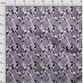 thumbnail image 4 of oneOone Rayon Purple Fabric Floral Retro Sewing Craft Projects Fabric Prints By Yard 56 Inch Wide, 4 of 5