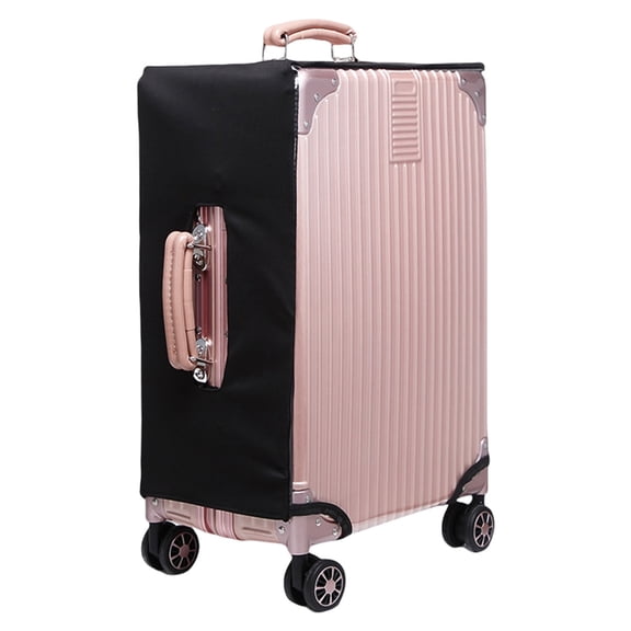 Travel Luggage Covers for 20 to 30 Inch Suitcases Transparent and Elastic Fabric Zippered Suitcase Covers