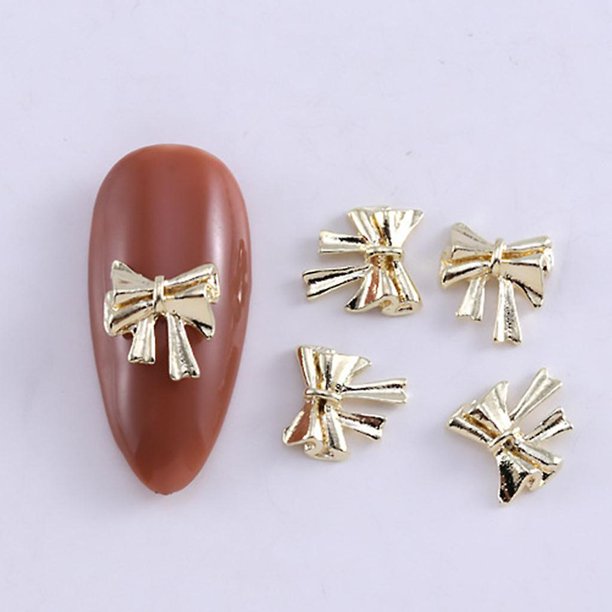 1300 Shinning Diy Nail Art Jewelry Pajarita Corazón Nail Charms Adornos de uñas de aleación
