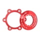 thumbnail image 1 of Naiovety 1 Juego de adaptador de rotores de freno de disco de bloqueo central de bicicleta Centerlock Rotor LockringAluminum conversión de aleación Ciclismo Rojo Naiovety OD020565-02, 1 of 6