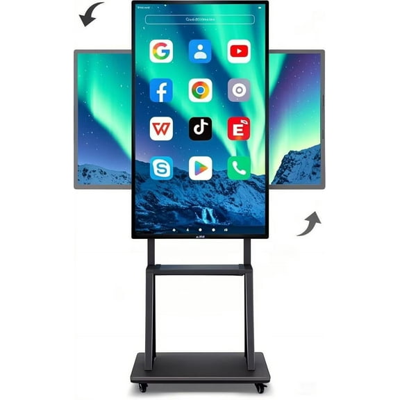 OmninexHub Smart Board, 49 Inch Touch Screen Board Digital Electronic Whiteboard And Screen Mirroring, 1080P Monitor Multi-Touch Player for Advertisin