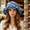 Blue, variant on Straw Bucket Hats for Woman Elegant Wide Brim Sun Hat with Dip-Dye and Lace Ruffle, Handmade Visor for Beach, Travel and Outdoor Events