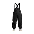thumbnail image 4 of LNZGNM Snow Pants Mens Ski Bibs Loose Warm Insulated Overalls with Zipper Pockets Windproof Waterproof Ski Bibs Athletic Sports Wear Snowpants,Black 2XL, 4 of 4