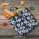 thumbnail image 5 of Easygdp White Leaves Bolsa Tote para Mujer, Bolso de Hombro para Trabajo, Playa, Viajes, Compras y Supermercado, 5 of 7