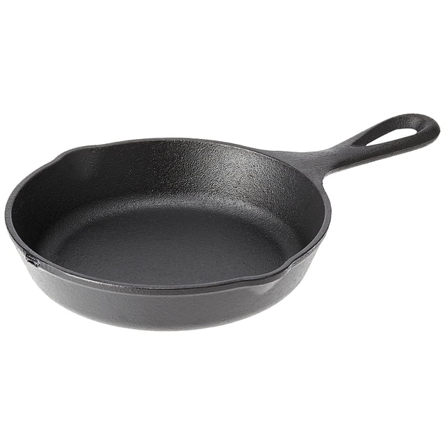 Lodge Wildlife Series-Sartén de hierro fundido de 6.5 pulgadas con escena de lobo, negro
