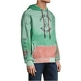 thumbnail image 2 of Elevenparis Mens Tie Dye Hoodie Sweatshirt, Green, XX-Large, 2 of 3