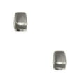 thumbnail image 2 of Justharion Metal Replacement Microphone Grille Professional Detachable Protective Wired Wireless Build-in Sponge Mic Head Accessories Type 5 Silver 2Set, 2 of 6